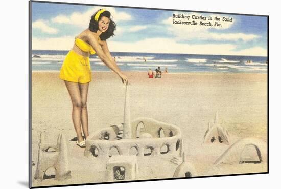 Sandcastle, Jacksonville Beach, Florida-null-Mounted Art Print