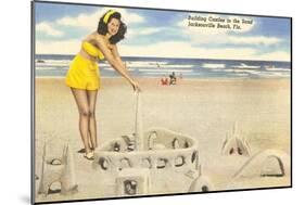 Sandcastle, Jacksonville Beach, Florida-null-Mounted Art Print