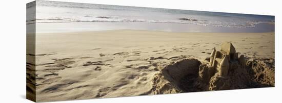 Sandcastle on the Beach, Hapuna Beach, Big Island, Hawaii, USA-null-Stretched Canvas