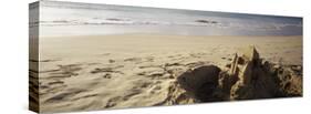 Sandcastle on the Beach, Hapuna Beach, Big Island, Hawaii, USA-null-Stretched Canvas