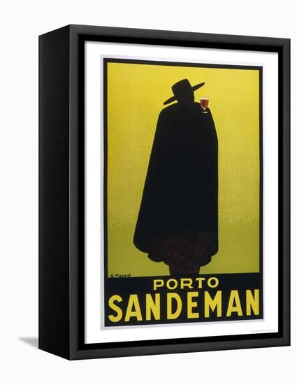 Sandeman Port, The Famous Silhouette-Georges Massiot-Framed Stretched Canvas