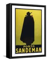 Sandeman Port, The Famous Silhouette-Georges Massiot-Framed Stretched Canvas