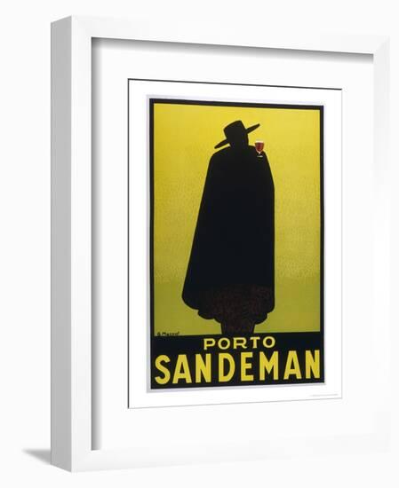 Sandeman Port, The Famous Silhouette-Georges Massiot-Framed Premium Giclee Print