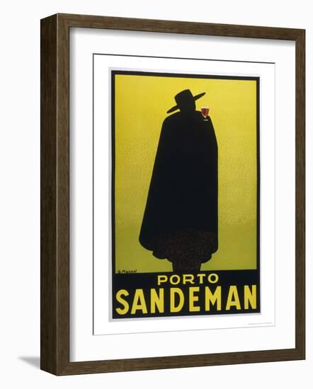 Sandeman Port, The Famous Silhouette-Georges Massiot-Framed Premium Giclee Print