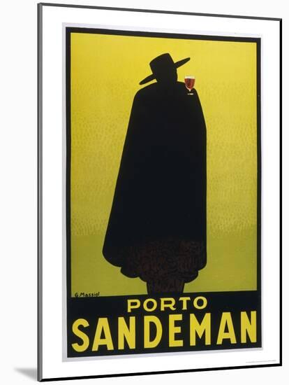 Sandeman Port, The Famous Silhouette-Georges Massiot-Mounted Premium Giclee Print