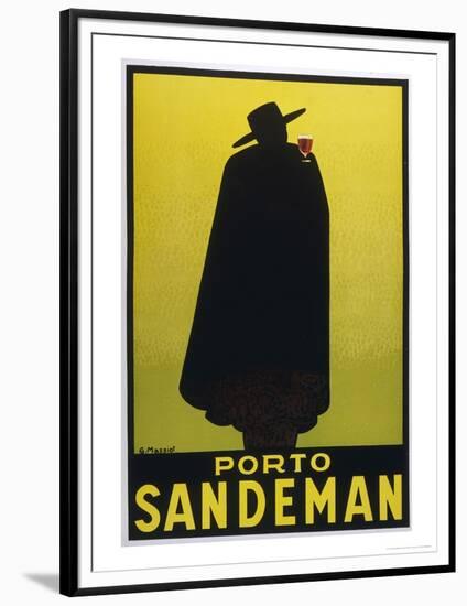 Sandeman Port, The Famous Silhouette-Georges Massiot-Framed Premium Giclee Print