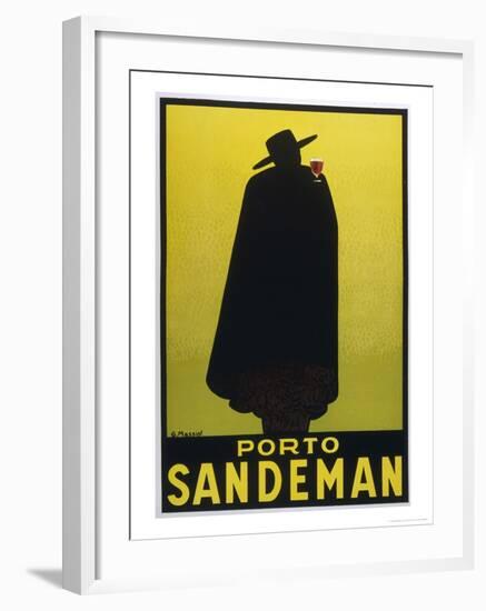 Sandeman Port, The Famous Silhouette-Georges Massiot-Framed Giclee Print