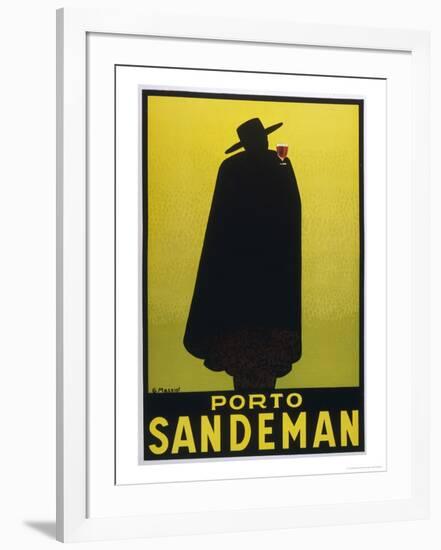 Sandeman Port, The Famous Silhouette-Georges Massiot-Framed Giclee Print