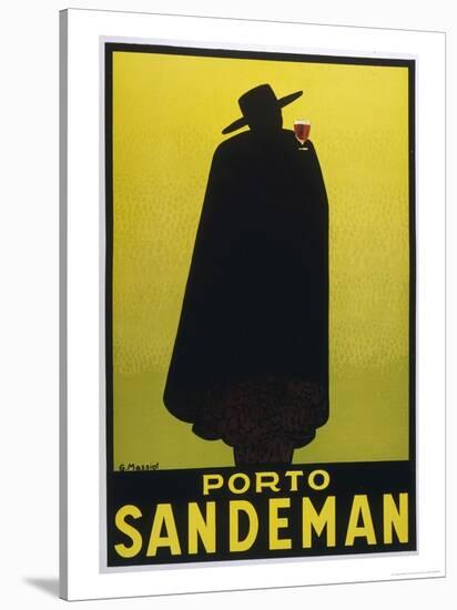 Sandeman Port, The Famous Silhouette-Georges Massiot-Stretched Canvas