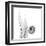 Sandersonia in Black and White-Albert Koetsier-Framed Art Print