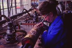 Making printing roller, Sandersons, London, c1960s-Sandersons-Stretched Canvas