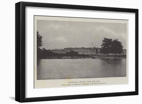 Sandhurst College, from the Lake-null-Framed Premium Giclee Print