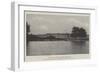 Sandhurst College, from the Lake-null-Framed Premium Giclee Print