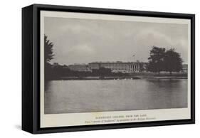 Sandhurst College, from the Lake-null-Framed Stretched Canvas