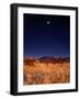 Sandia Mountains Desert Twilight Landscape Moon Rise, New Mexico-Kevin Lange-Framed Photographic Print