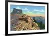 Sandia Mountains, New Mexico, Scenic View from Kiwanis Point-Lantern Press-Framed Premium Giclee Print