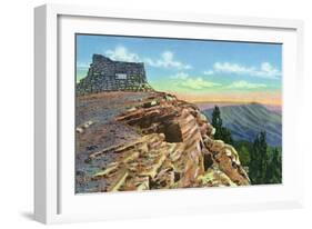 Sandia Mountains, New Mexico, Scenic View from Kiwanis Point-Lantern Press-Framed Art Print