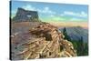 Sandia Mountains, New Mexico, Scenic View from Kiwanis Point-Lantern Press-Stretched Canvas