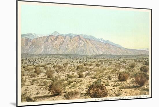 Sandia Mountains, New Mexico-null-Mounted Art Print