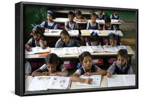 Sandipani Muni School for needy girls run by Food for Life, Vrindavan, Uttar Pradesh, India-Godong-Framed Photographic Print