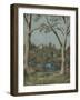 Sandling Park, Kent, 1924 (Oil on Canvas)-Paul Nash-Framed Giclee Print