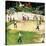 "Sandlot Homerun", July 6, 1957-John Falter-Stretched Canvas