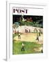 "Sandlot Homerun" Saturday Evening Post Cover, July 6, 1957-John Falter-Framed Giclee Print