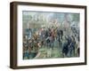 Sandor Petofi (1823-49) and His Famous Proclamation of "Talpra Magyar"-Bellony Laszlo-Framed Giclee Print