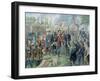 Sandor Petofi (1823-49) and His Famous Proclamation of "Talpra Magyar"-Bellony Laszlo-Framed Giclee Print