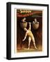 Sandow Trocadero Vaudeville Act-null-Framed Art Print