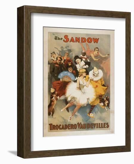 Sandow Trocadero Vaudevilles Carnival Theme Poster-Lantern Press-Framed Art Print