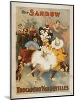 Sandow Trocadero Vaudevilles Carnival Theme Poster-Lantern Press-Mounted Art Print