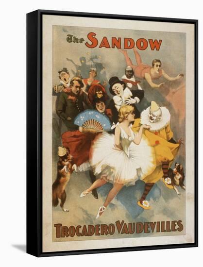 Sandow Trocadero Vaudevilles Carnival Theme Poster-Lantern Press-Framed Stretched Canvas