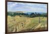 Sandown Bay, Isle of Wight to Culver Cliff with a Cornfield in the Foreground, c.1850-Richard Burchett-Framed Giclee Print