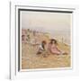 Sandown Beach Children-Helen Allingham-Framed Art Print