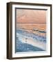 Sandpiper at Sunrise-Mary Lou Johnson-Framed Art Print