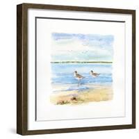 Sandpiper Beach II-Sally Swatland-Framed Art Print