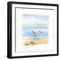 Sandpiper Beach II-Sally Swatland-Framed Art Print