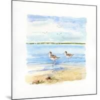 Sandpiper Beach II-Sally Swatland-Mounted Art Print