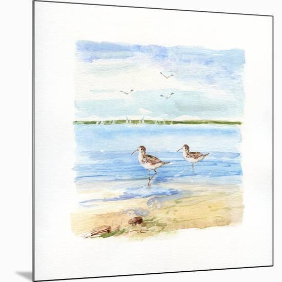 Sandpiper Beach II-Sally Swatland-Mounted Art Print