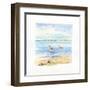 Sandpiper Beach II-Sally Swatland-Framed Art Print