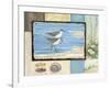 Sandpiper Collage I-Paul Brent-Framed Art Print