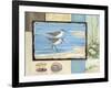 Sandpiper Collage I-Paul Brent-Framed Art Print