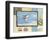 Sandpiper Collage I-Paul Brent-Framed Art Print