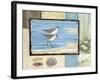 Sandpiper Collage I-Paul Brent-Framed Art Print