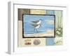 Sandpiper Collage I-Paul Brent-Framed Art Print