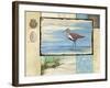 Sandpiper Collage II-Paul Brent-Framed Art Print