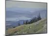 Sandpoint from Schweitzer Mountain, August-Tom Hughes-Mounted Giclee Print
