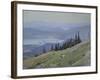 Sandpoint from Schweitzer Mountain, August-Tom Hughes-Framed Giclee Print