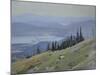 Sandpoint from Schweitzer Mountain, August-Tom Hughes-Mounted Giclee Print